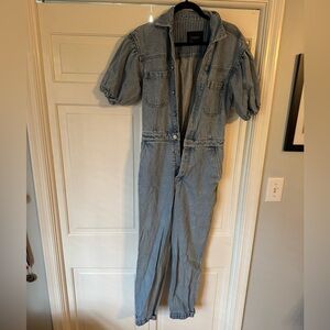 Scotch & Soda Balloon Sleeve Denim Jumpsuit